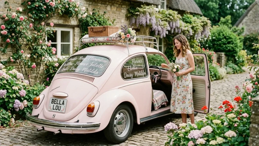 Romantic & Sweet Girl Car Names