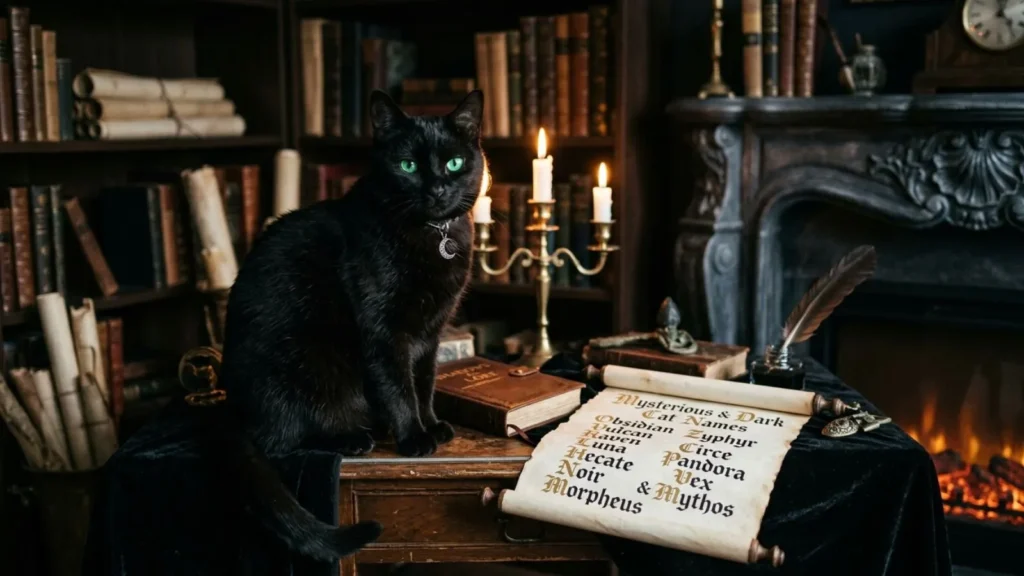  Mysterious & Dark Names for Cats