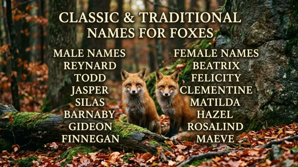 Classic & Traditional Names for Foxes