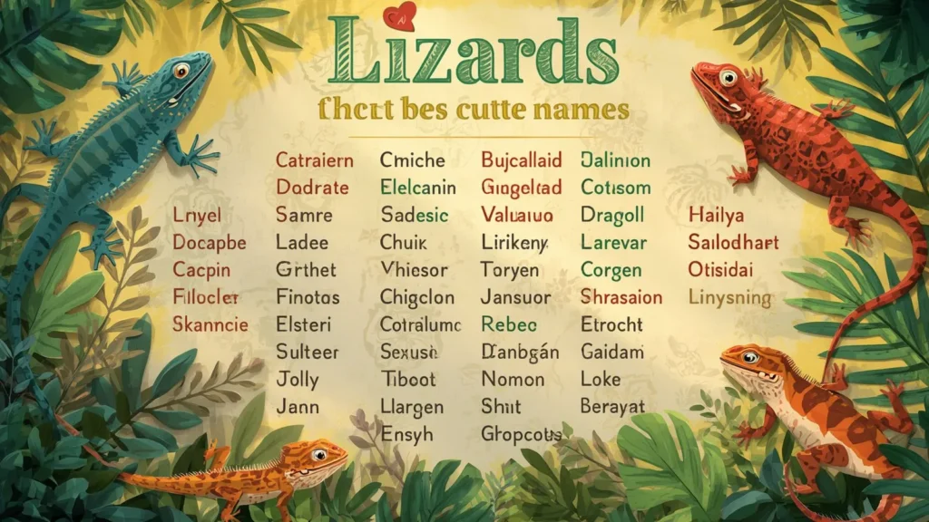 Cute Names for Lizards