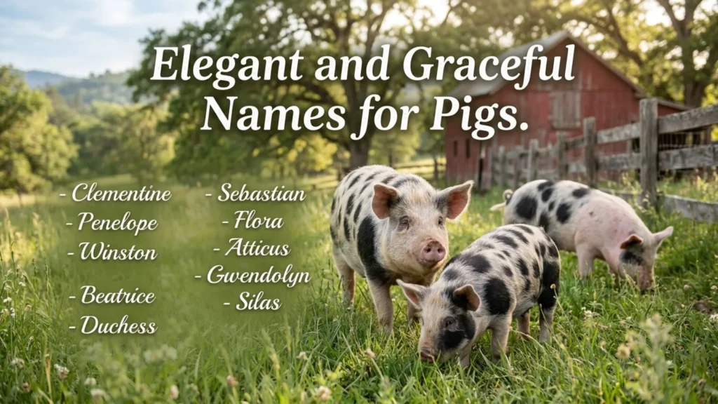 Elegant and Graceful Names for Pigs