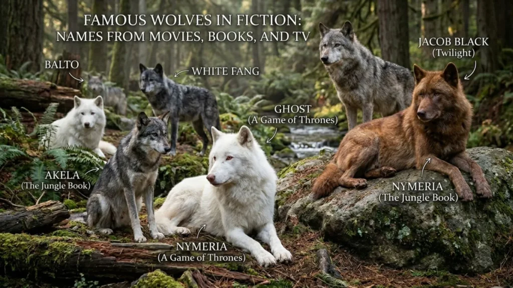 Famous Wolf Names from Movies Books and TV