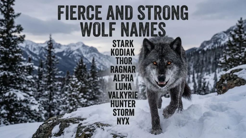  Fierce and Strong Wolf Names