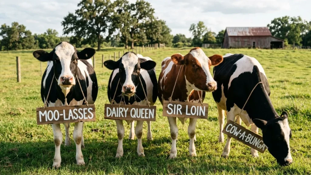  Funny Names for Cows