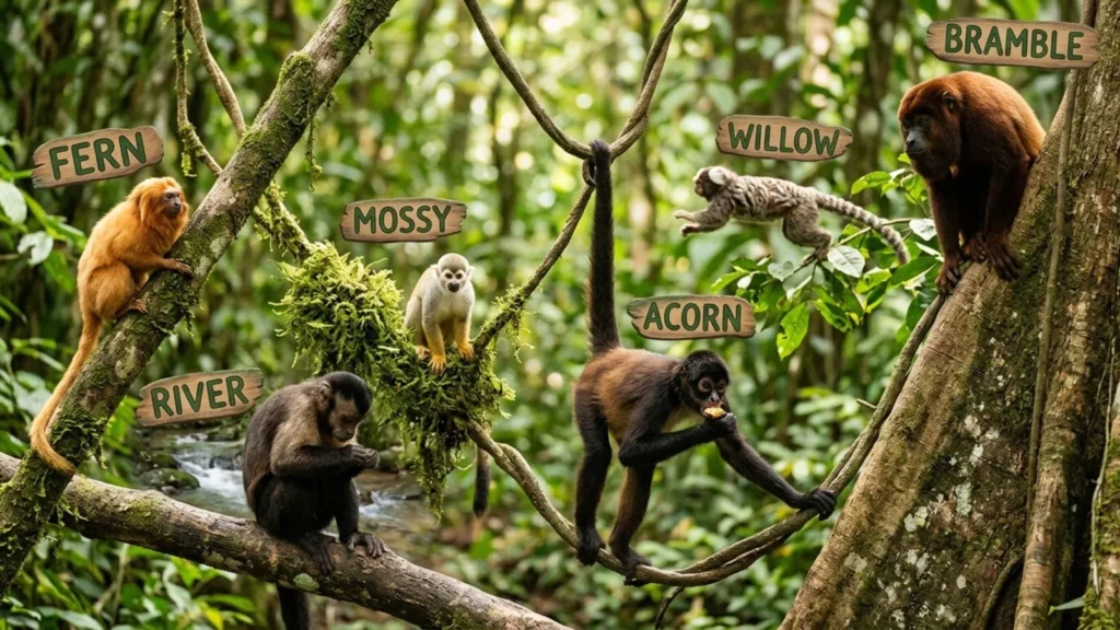 Nature-Inspired Names for Monkeys