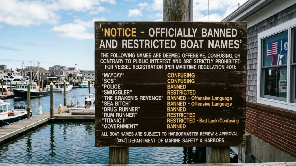 Officially Banned and Restricted Boat Names