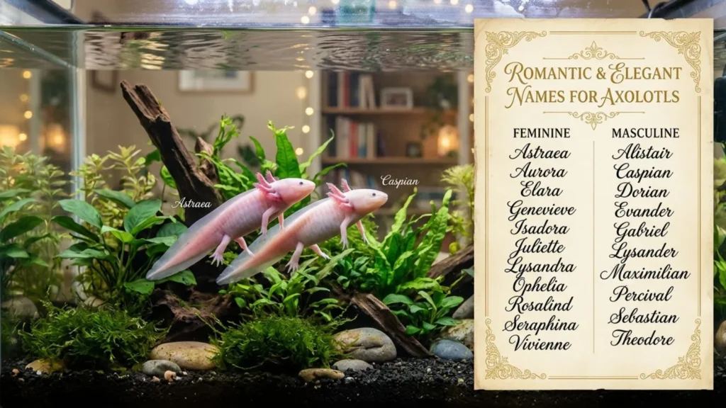 Romantic and Elegant Names for Axolotls