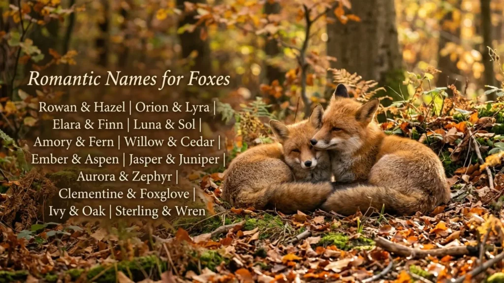 Romantic Names for Foxes