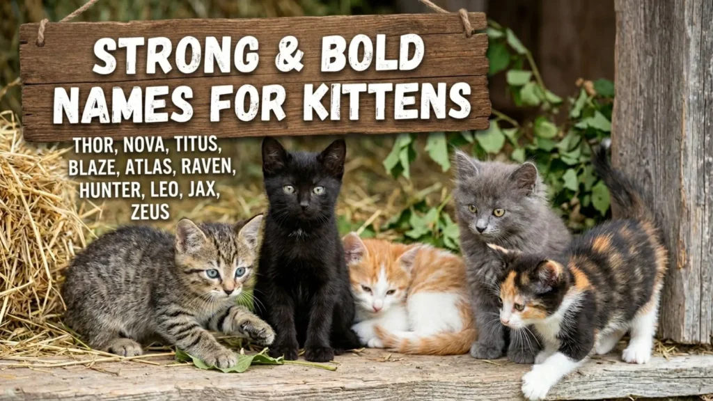 Strong & Bold Names for Kittens