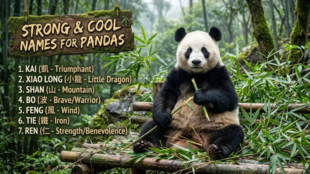 Strong & Cool Names for Pandas