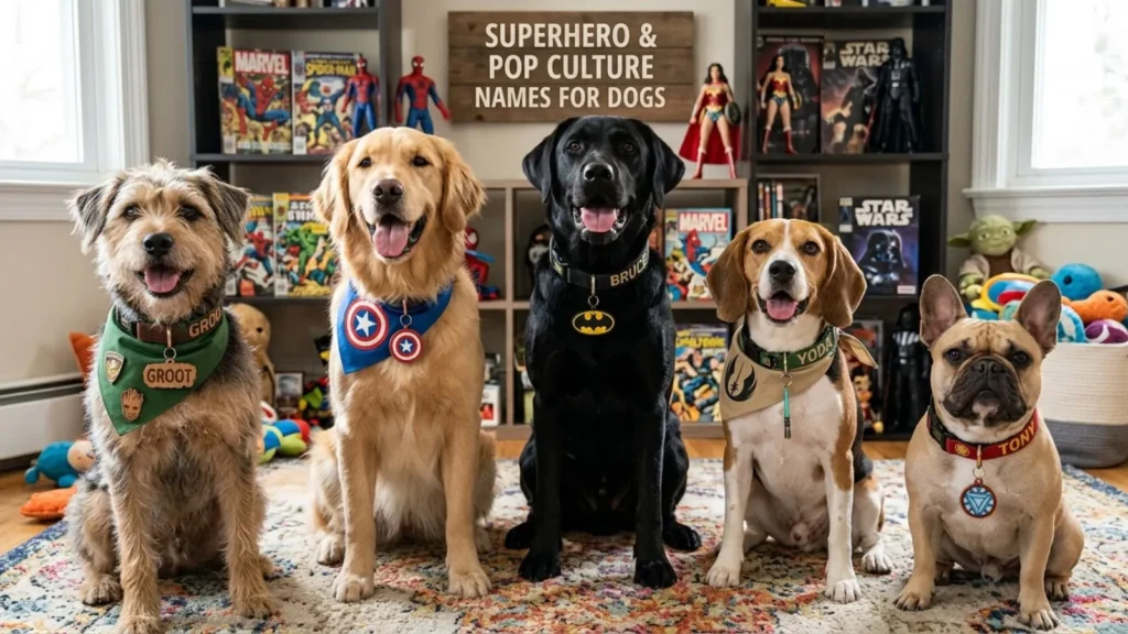 Superhero & Pop Culture Names for Dogs
