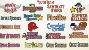 Youth Baseball Team Names