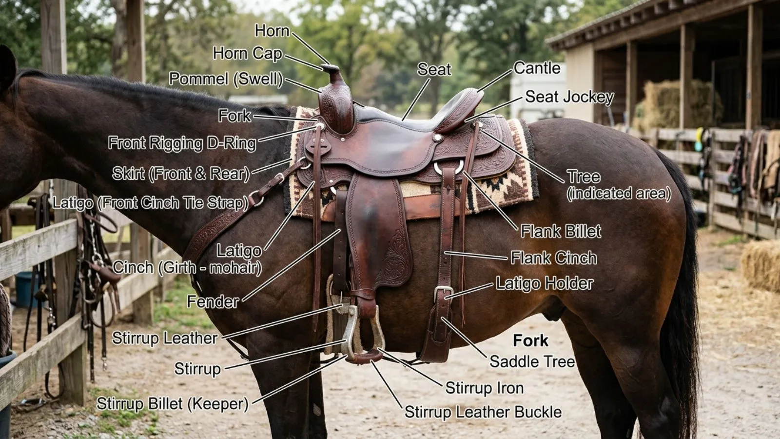 Saddle Parts Names