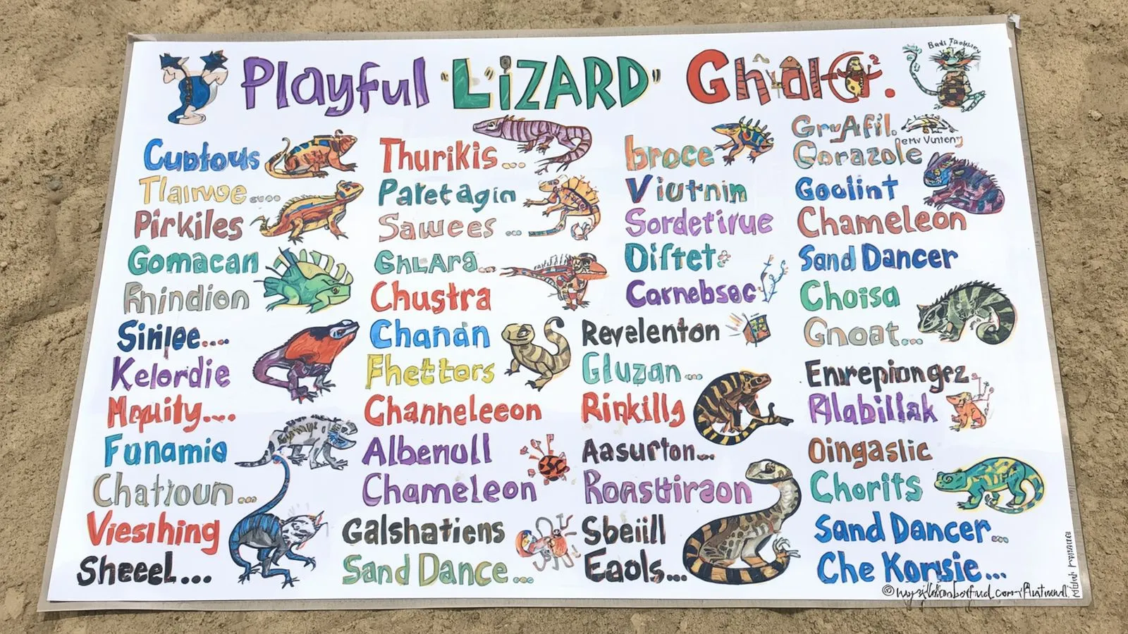 Names for Lizards